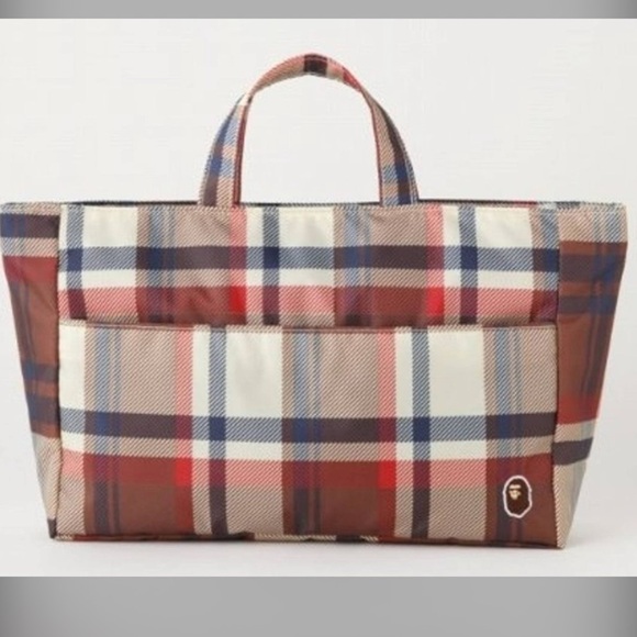Bape Bathing Ape Plaid Tote/Bag | VERY RARE | NEW!!! 🦍🦧 - Picture 5 of 9